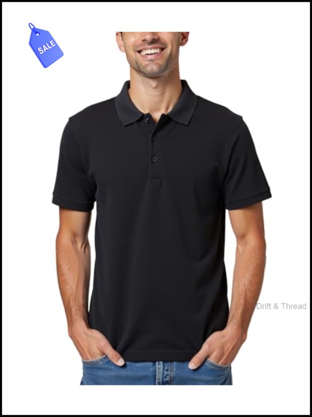 Men's Cooling Moisture Wicking Polo Shirt Regular Fit Casual Short Sleeve